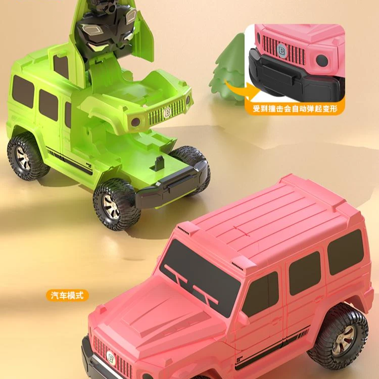 儿童碰撞变形大G惯性驱动巴博斯模型自动玩具车耐摔男孩趣味礼物