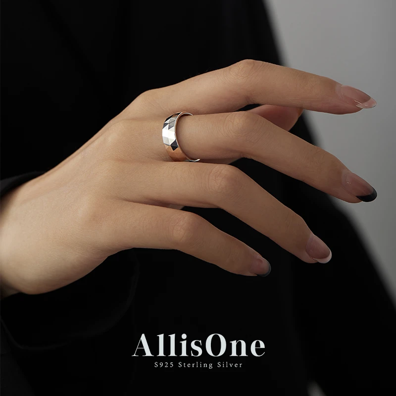 苿默 925银戒指 碎冰冰戒指轻奢高级感气质纯银百搭小众简约