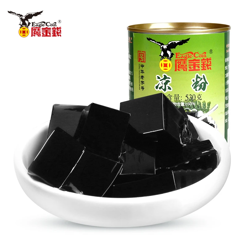 广东鹰金钱黑凉粉530g烧仙草粉夏季零食*3