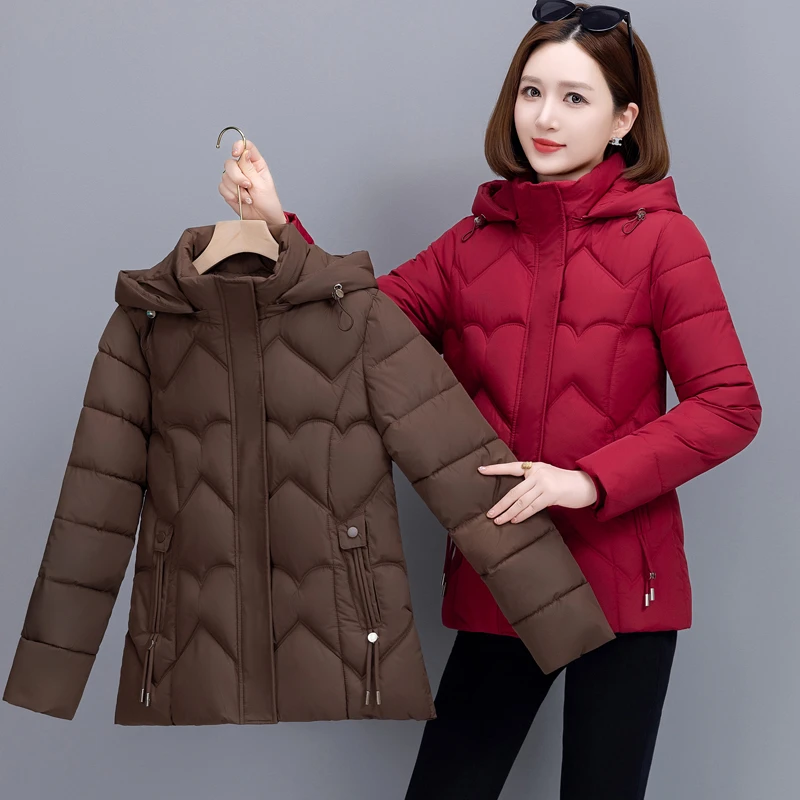 冬季妈妈装棉衣中老年女士加肥加大码修身棉服加厚棉袄保暖外套