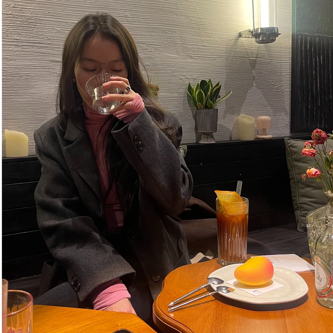 orange.秋冬复古高级感羊毛西装外套