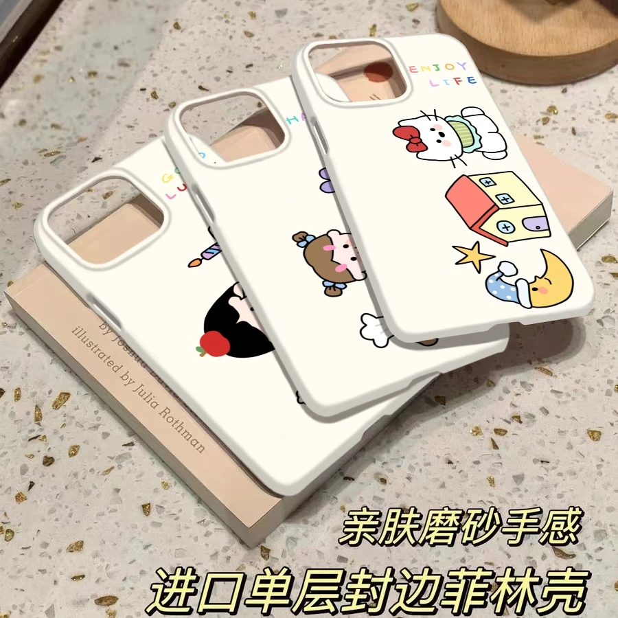 【胡买买】韩国菲林月亮猫咪适用苹果15ProMax手机壳14小众13创意12