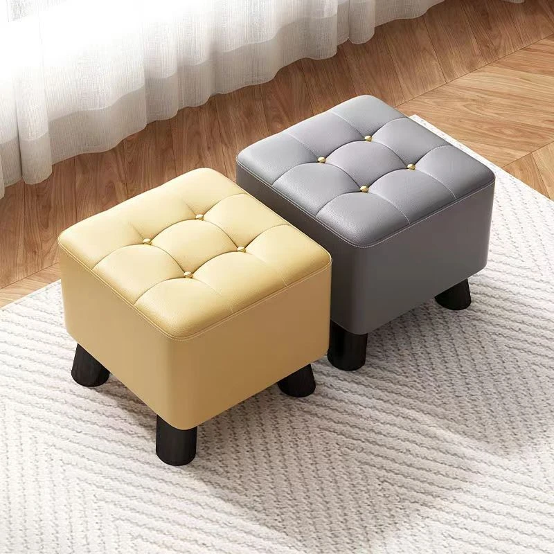 家用门口换鞋凳创意浴室洗脚凳网红实木小凳子休闲沙发凳新款耐用