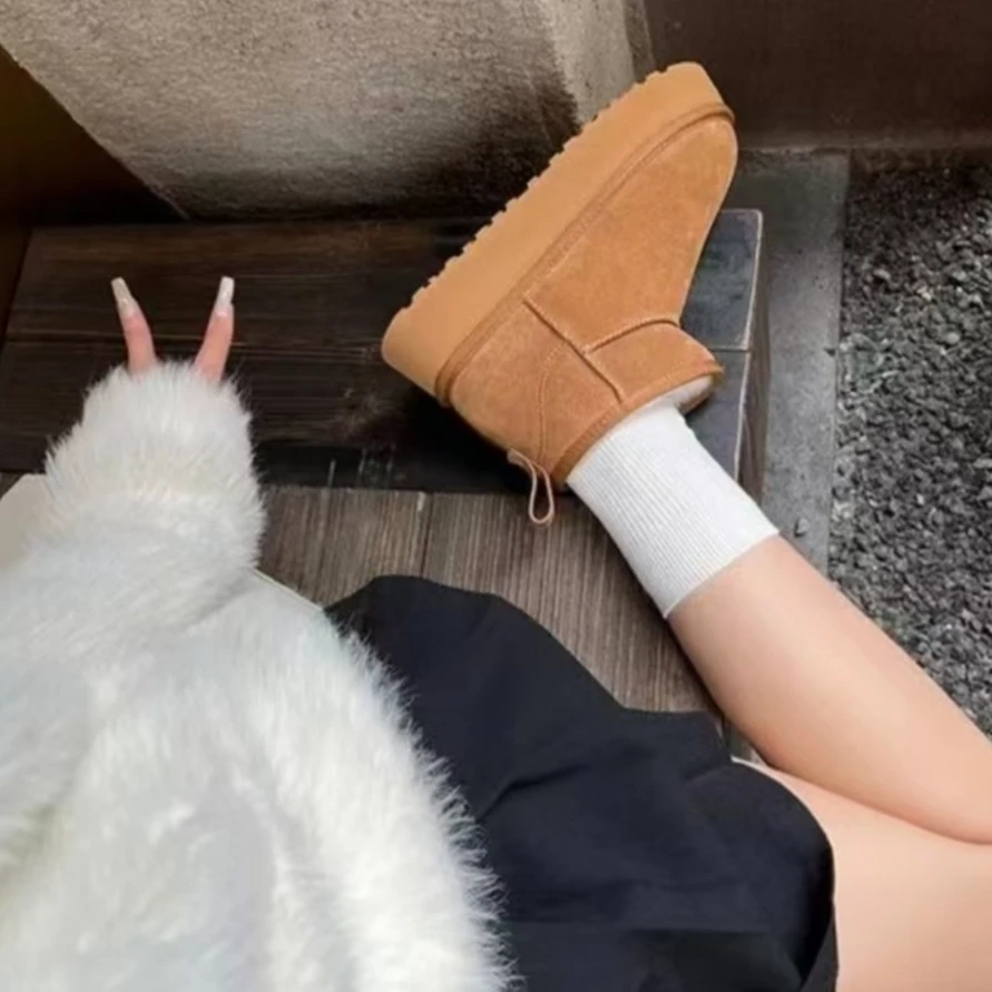 百搭冬雨同款经典雪地靴-5853