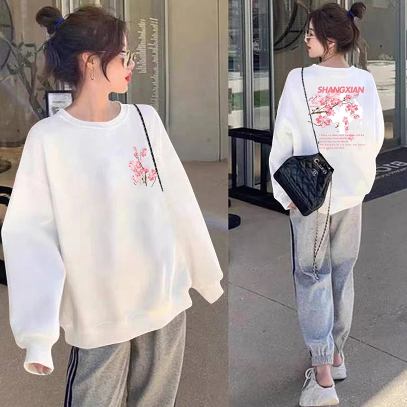 清仓甩卖复古外套宽松显瘦t恤慵懒风卫衣女青年冬季加绒加厚上衣
