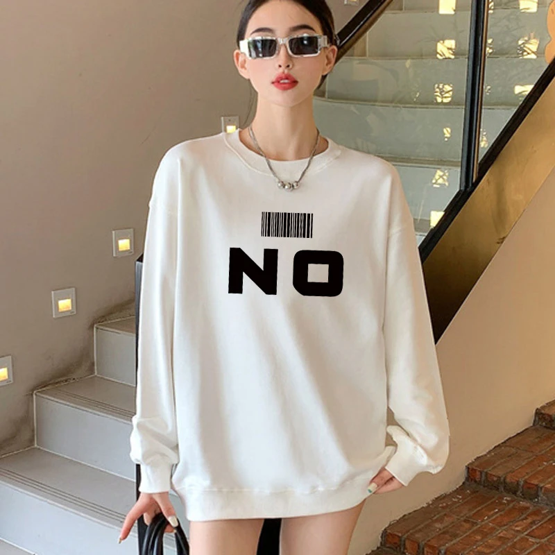 捡漏卫衣女春秋上衣服2023新款冬季加绒加厚t恤潮牌oversize外套