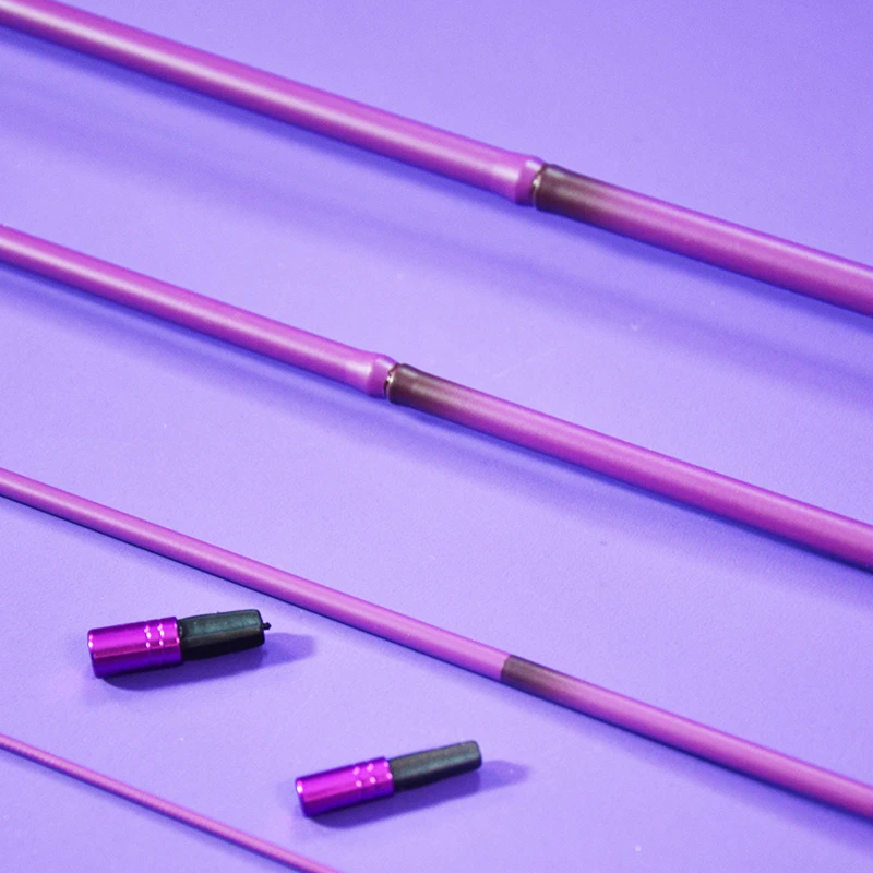 年终清仓帝王紫色并继竿本偏胴软调仿竹节超细超轻碳素