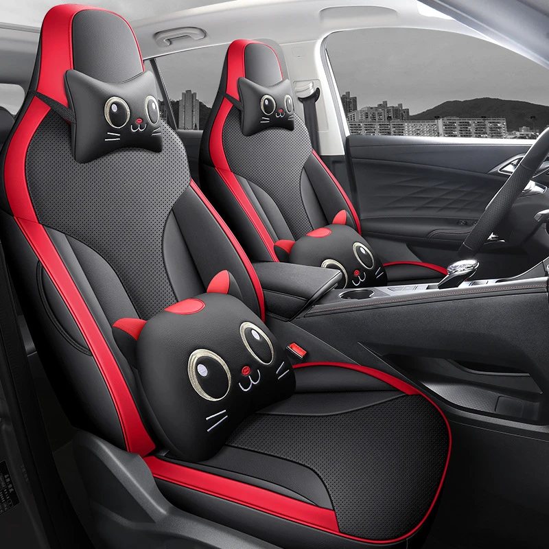 23款荣威RX5专用汽车座套四季通用全包商务坐垫皮耐磨360卡通车套