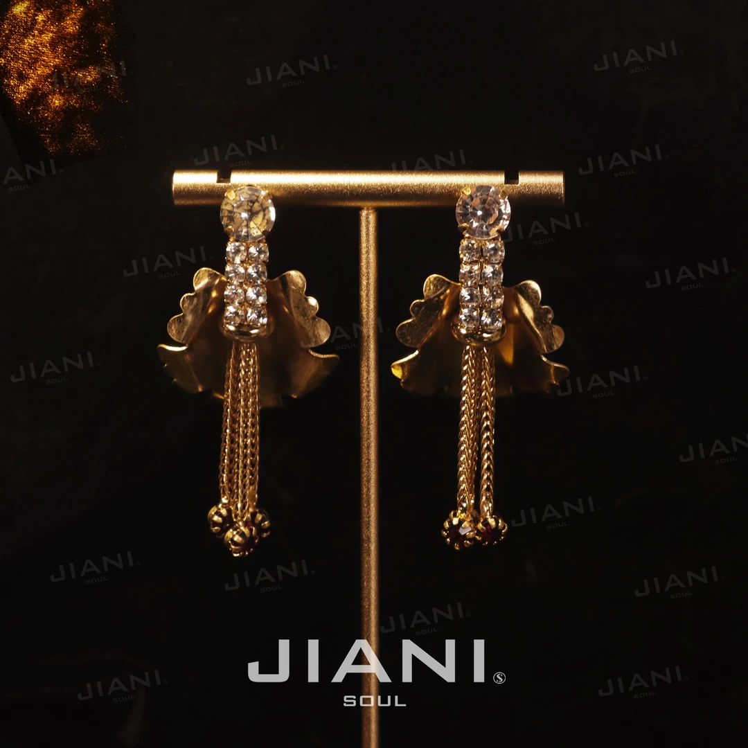 合金耳饰 JIANI【女神塞壬珠宝喇叭花】耳饰