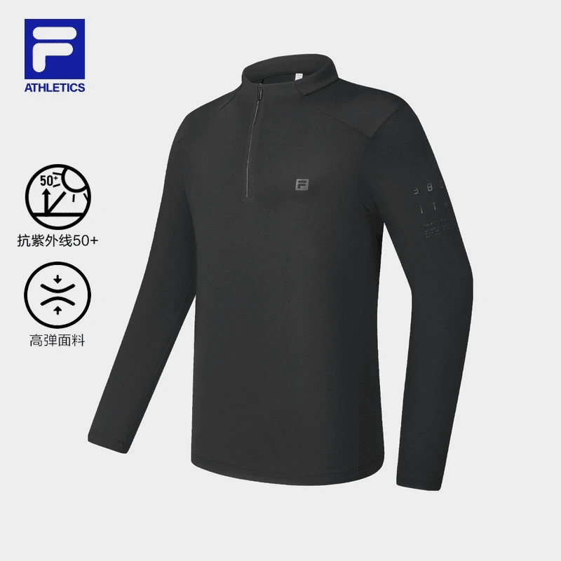 Fila斐乐男款【欧若风运动上衣】新款时尚百搭针织长袖衫A11M431201