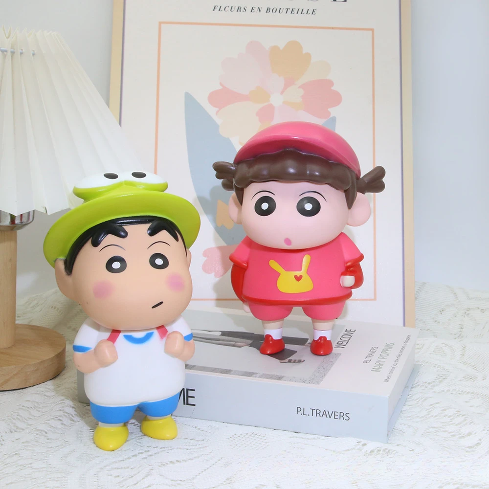 棒球妮妮蜡笔小新手办可爱周边卡通动漫家居桌面摆件装饰礼物儿童