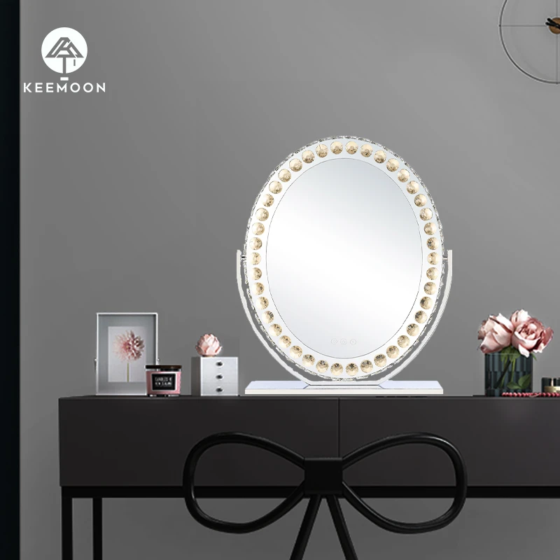 【梦幻之境】LED镜子化妆镜带灯化妆镜台式梳妆镜智能美妆补光镜