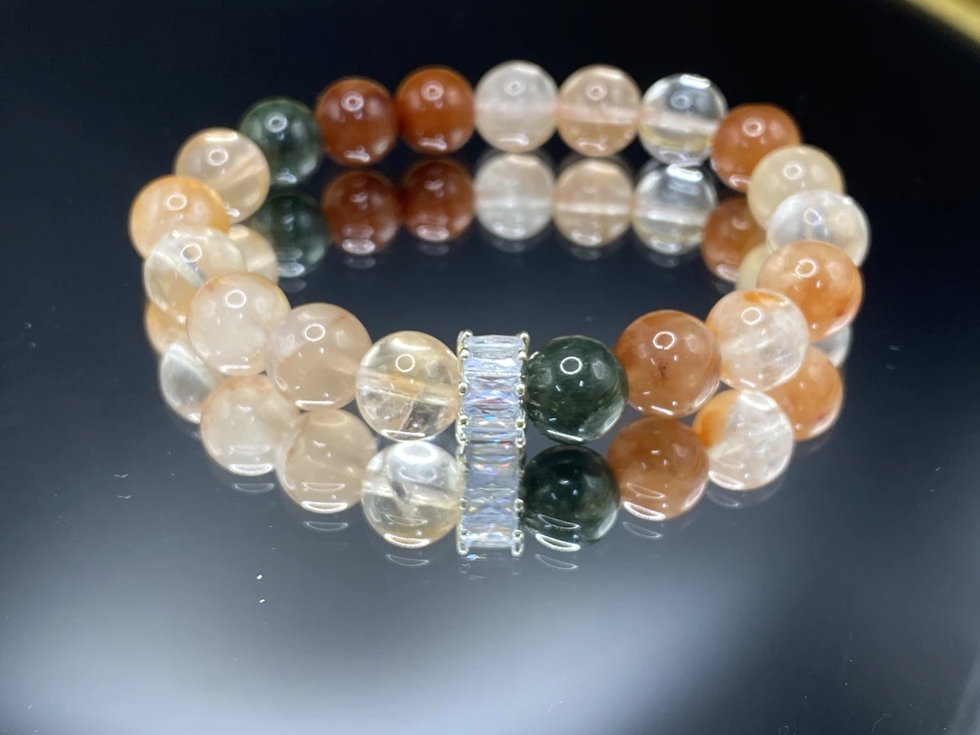 10mm彩兔毛 珠串