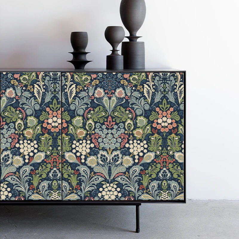 JiffDiff波西米亚风自粘房间墙纸防水加厚家具橱柜翻新贴卧室墙贴