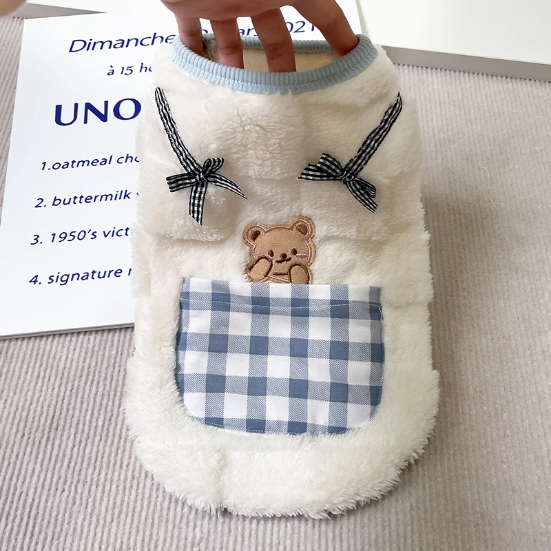 狗狗衣服秋冬2023新款泰迪比熊小型犬冬加厚马甲宠物猫咪加绒背心