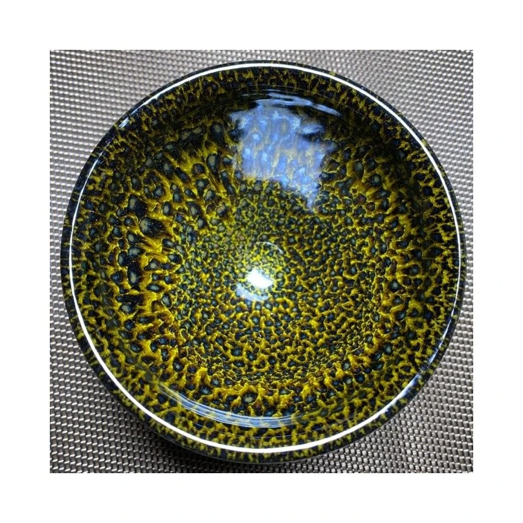 豹纹鹧鸪斑建窑建盏，束口主人盏17