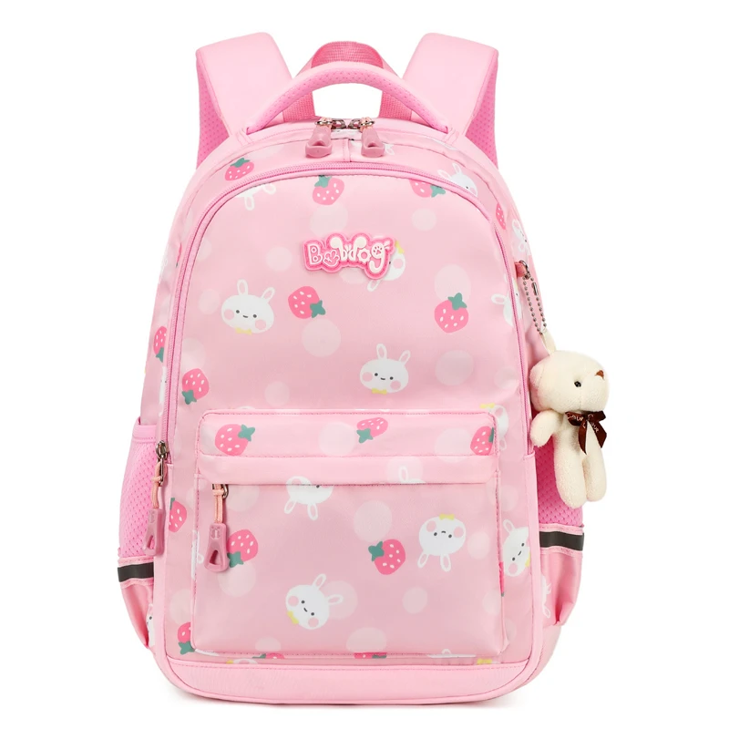 巴布豆书包一年级女生小学生超轻女孩护脊减负防水儿童双肩包轻便