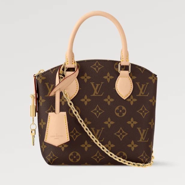 99新 LouisVuitton/路易威登 LOCKIT BB 手袋 夏麻