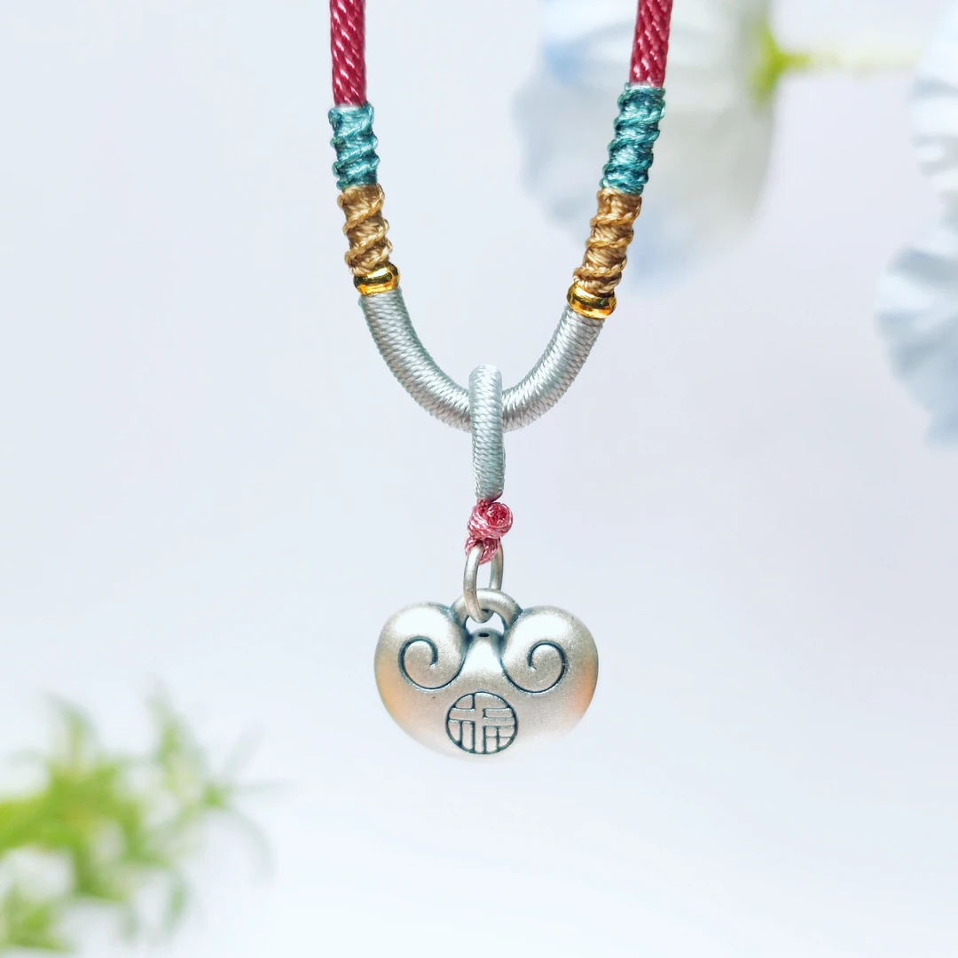 【园博珠宝】碎银几两-元宝足银吊坠经典设计时尚款精美银坠