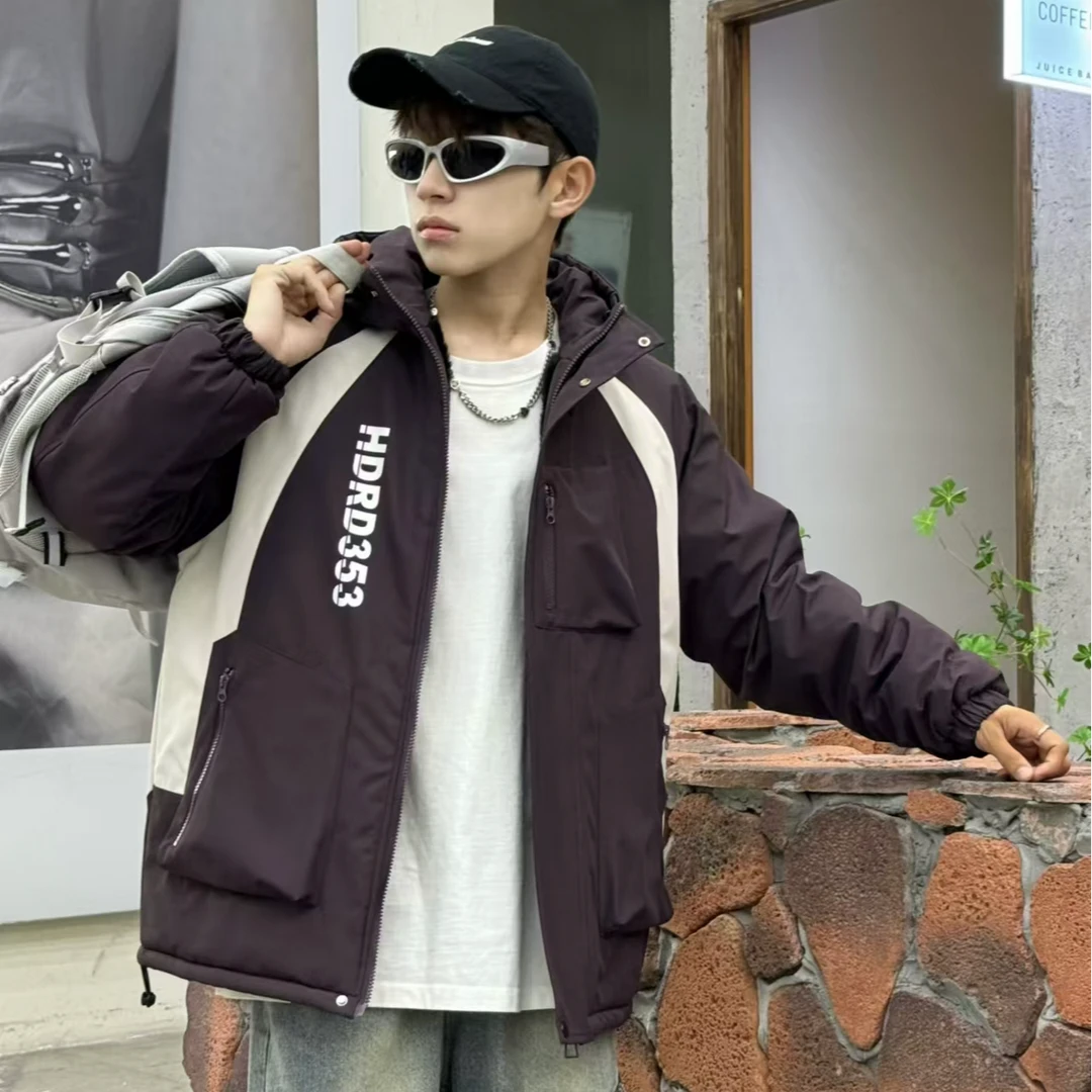 【大棉】170-180加棉加毛加厚派克外套时尚宽松潮流