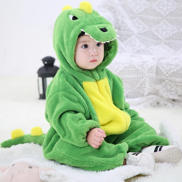 Tolo Rabbit/奇乐兔2025秋季婴儿连体衣双层男女宝宝服动物造型衣