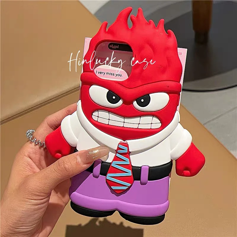 头脑特工队卡通怒怒适用苹果14手机壳iphone15promax新款13情侣款