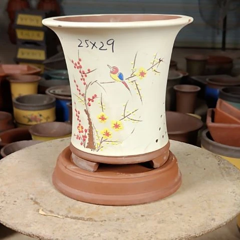 紫砂宜兴紫砂花盆