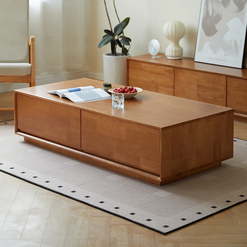 实木茶几客厅家用小户型茶桌长方形茶台北欧简约小桌子日式咖啡桌