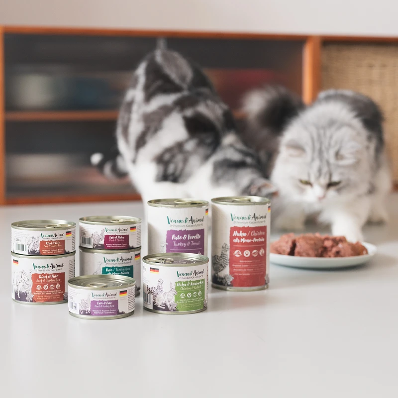 德国Venandi Animal猫咪湿粮主食无谷营养蛋白质官网防伪猫罐头