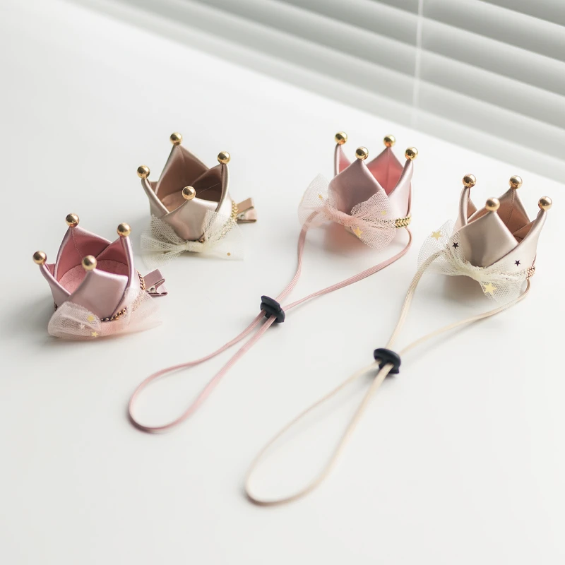 韩国ins宠物皇冠发饰猫咪狗狗生日派对拍照装扮公主可爱发夹发带