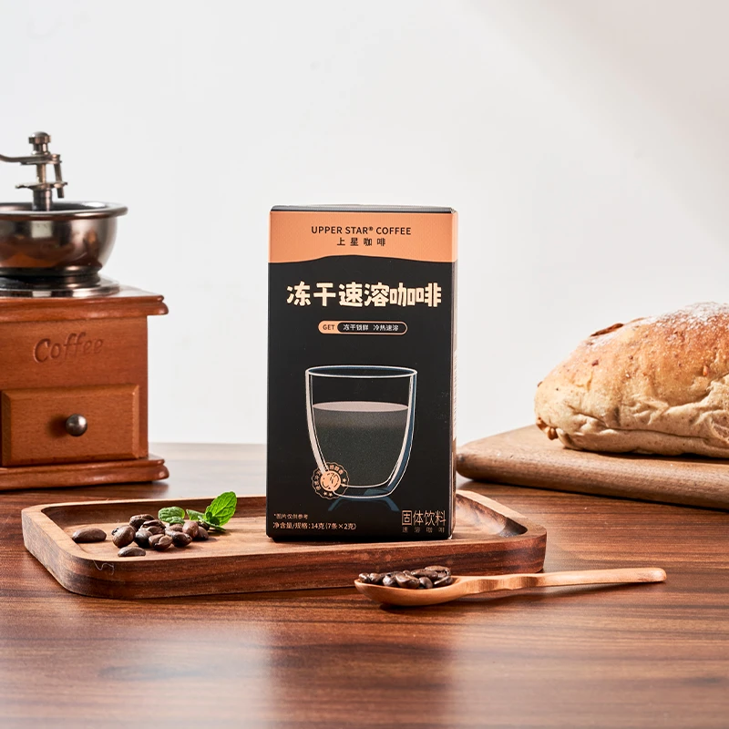 【上星咖啡工厂店】醇香冻干条装冷热双泡即溶便携甄选黑咖啡