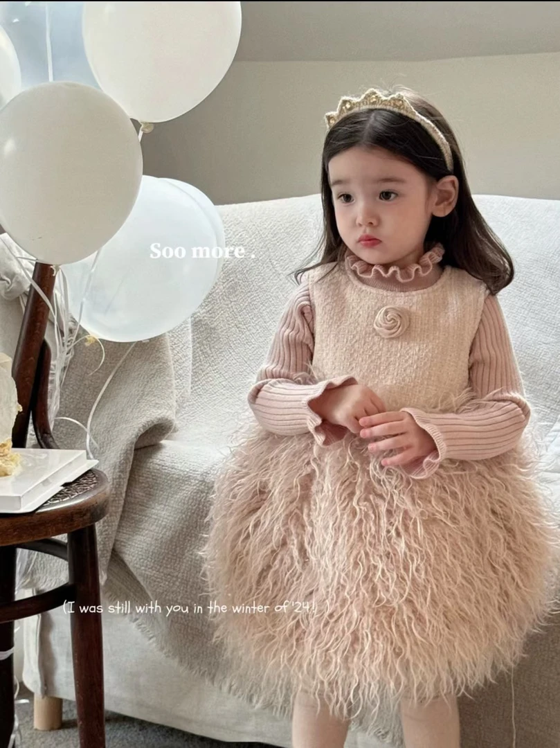 【黎安当当】2024冬款瑞雪祝春加绒可爱套裙-68213