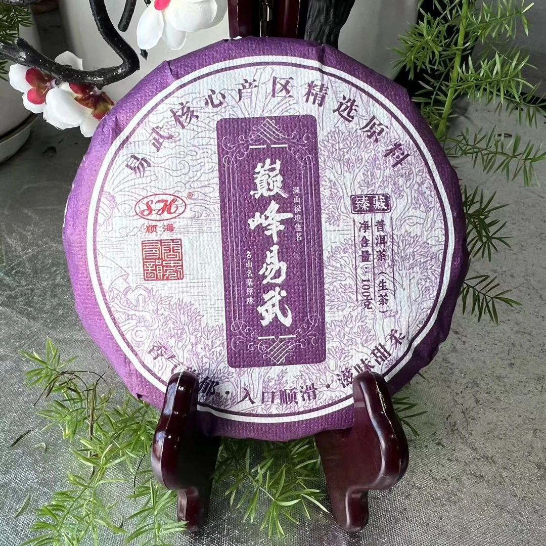 茶园世家SH臻藏巅峰易武古树纯料普洱100g/饼 生普