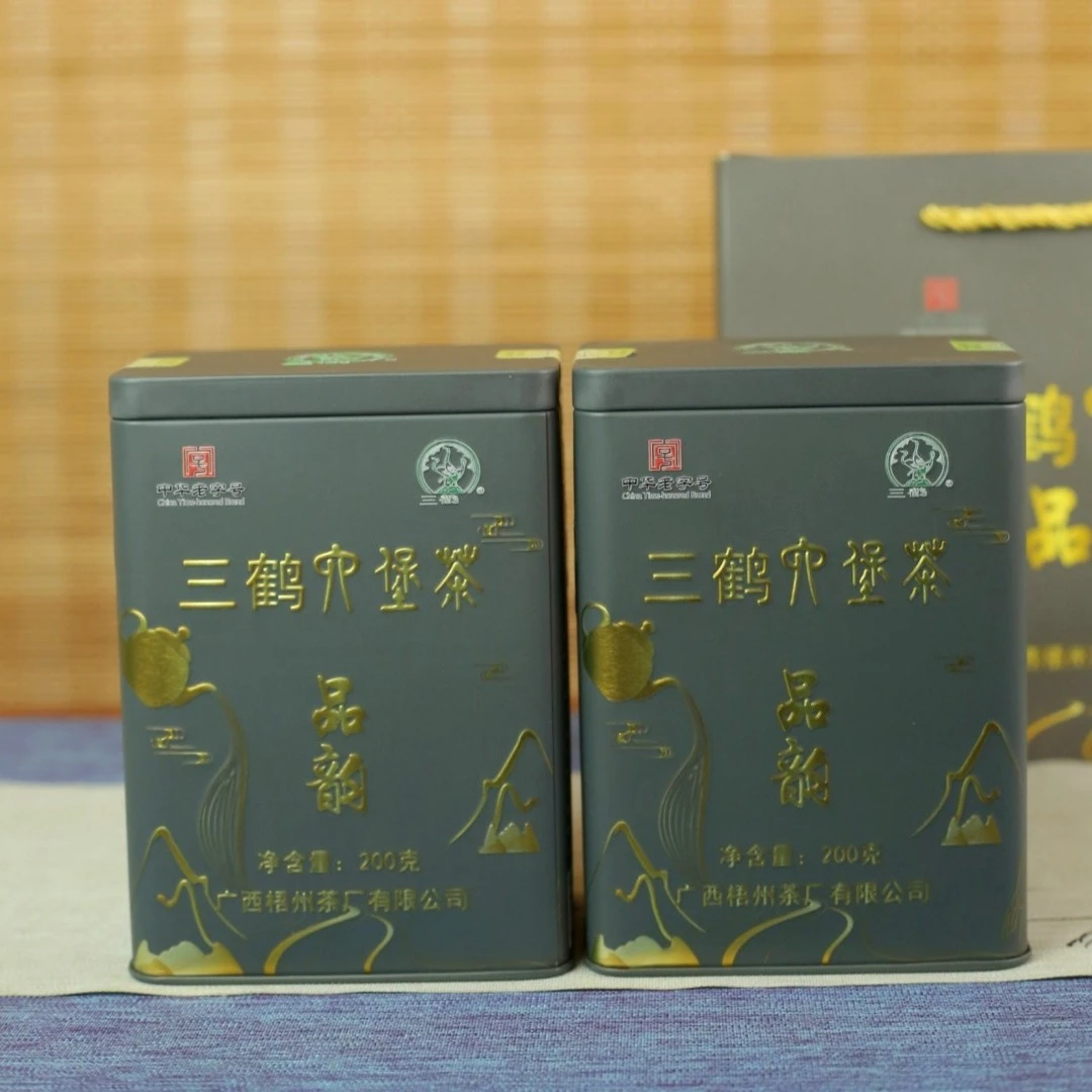 【品韵】三鹤六堡茶2019年陈化三级200g罐装