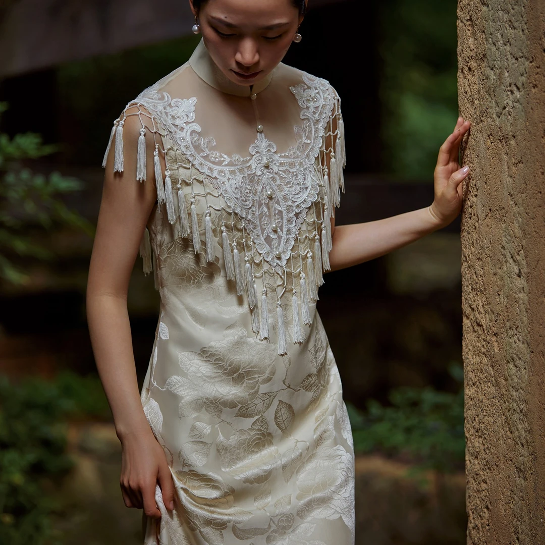 YUAI手作婚纱【 清风画扇 】原创设计师款【婚纱】