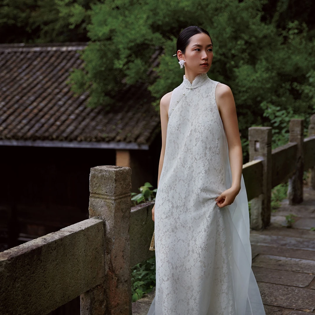 YUAI手作婚纱【杏花疏影】原创设计师款【婚纱】