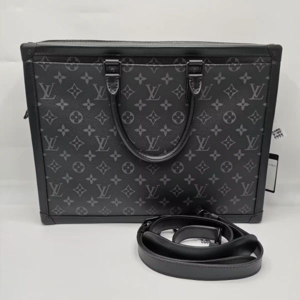 99新 LouisVuitton/路易威登 98新 15659  黑老花SoftTrunk公文包