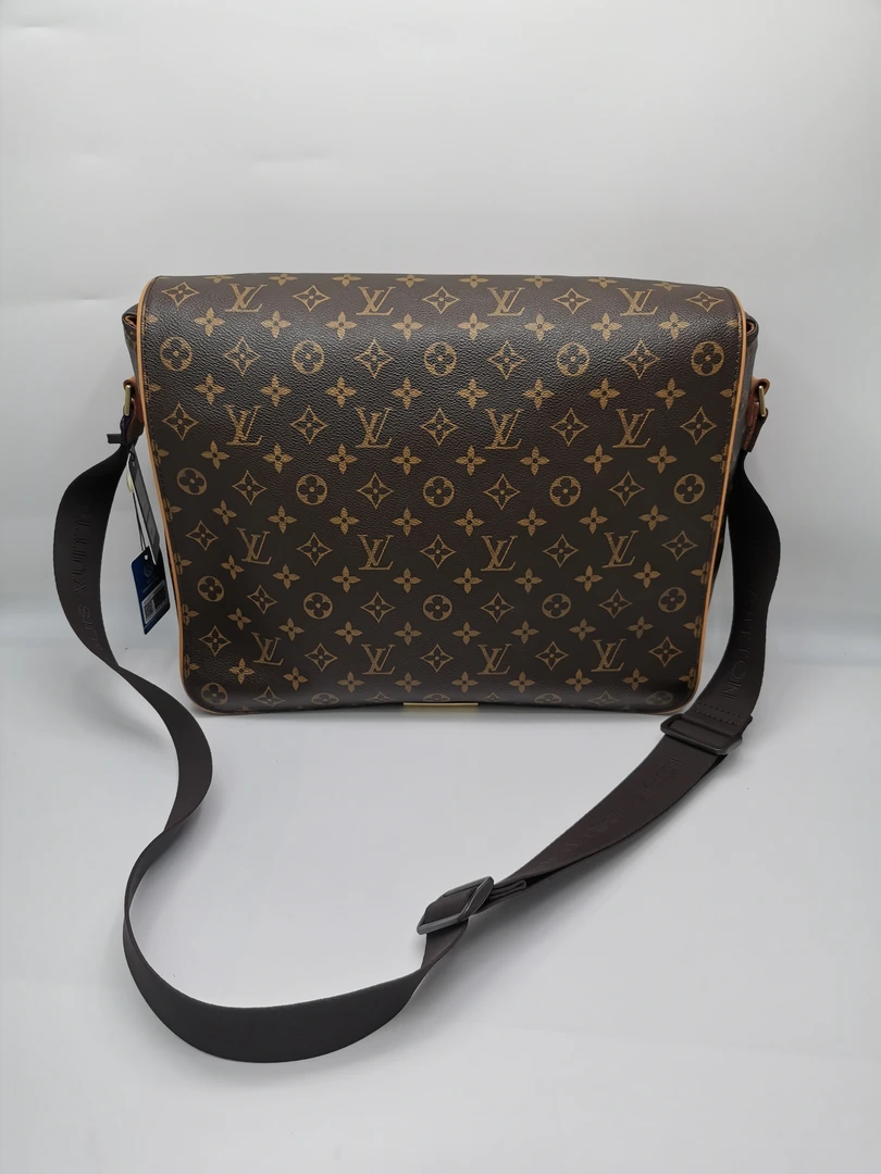 95新 LouisVuitton/路易威登 97新17471 LV 棕老花翻盖单肩斜挎包