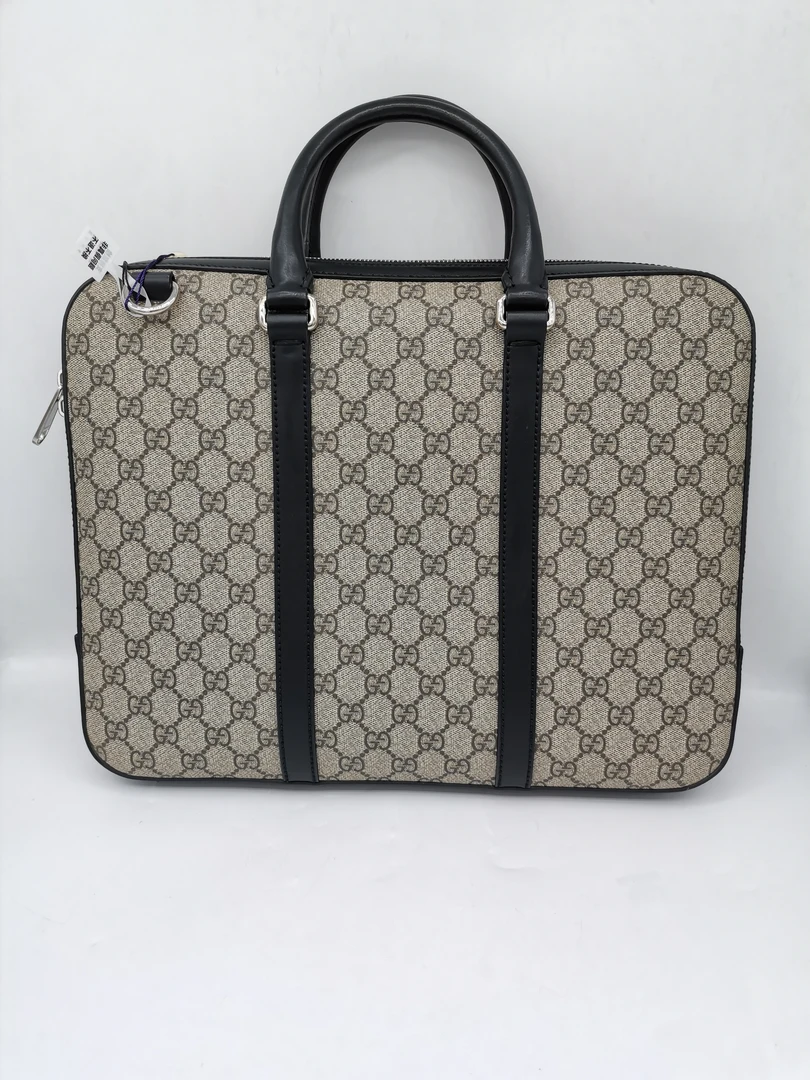 95新 GUCCI/古驰 97新16369 古驰老花手提公文包商务经典时尚肩带