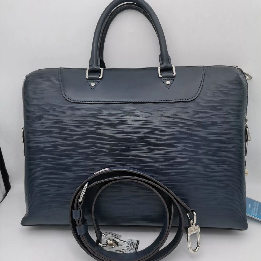 95新 LouisVuitton/路易威登 12835  95新LV水波纹手提公文包商务
