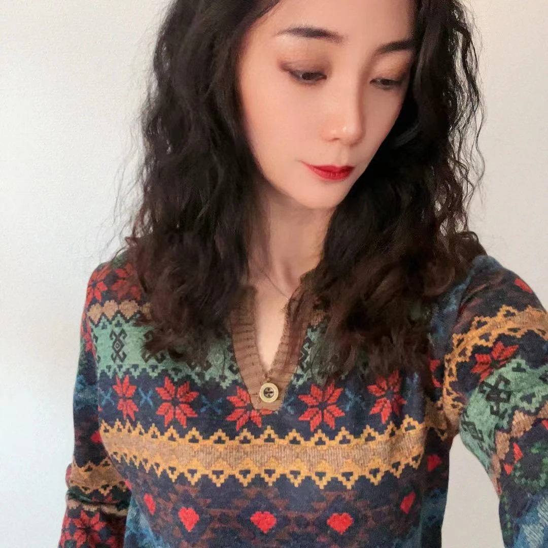 百搭百配时尚休闲长袖针织衫