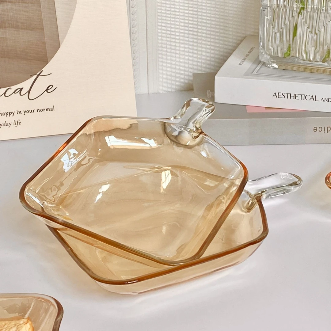 【梦想家百货专属】家用高硼硅菜盘2个m741