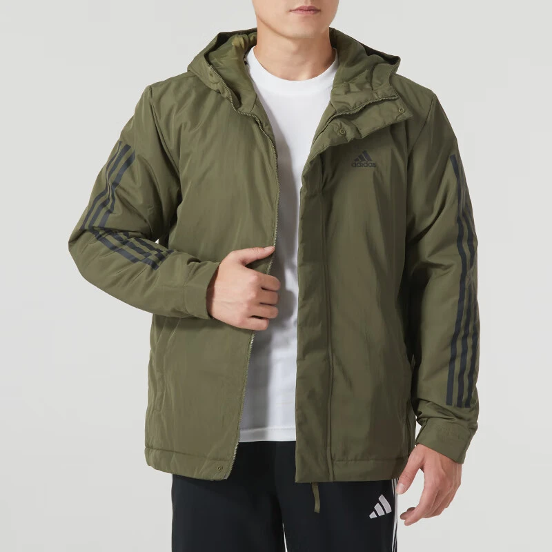 adidas/阿迪达斯棉服男装冬季新款运动休闲服保暖防风衣连帽外套