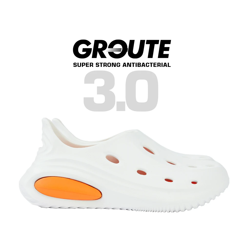 高特GROUTE男士包头防臭防滑运动休闲外穿潮流软底防滑速干洞洞鞋