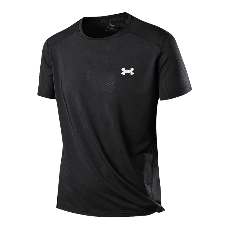 UNCLE AURORA短袖t恤男士夏季透气潮流休闲冰丝速干大码运动上衣