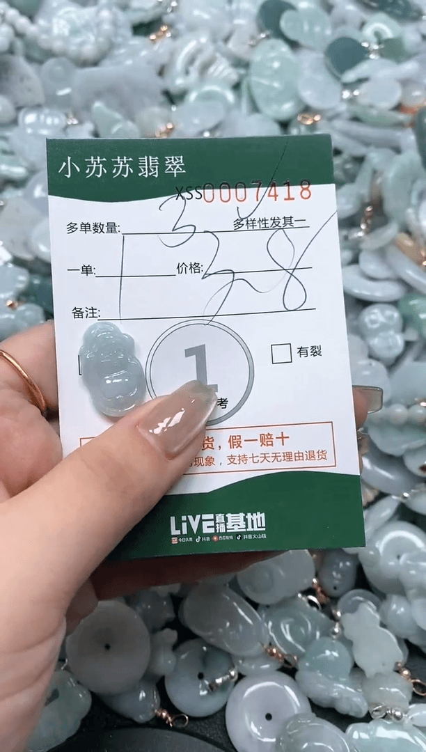 【闪购商品】翡翠颈饰未镶嵌闪购商品007418多样性发货