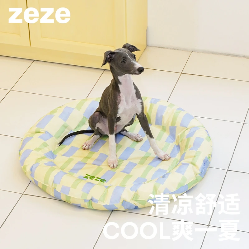 ZEZE花卉冰窝夏天降温冰垫狗狗凉垫猫咪睡眠凉席垫子夏季猫咪用品