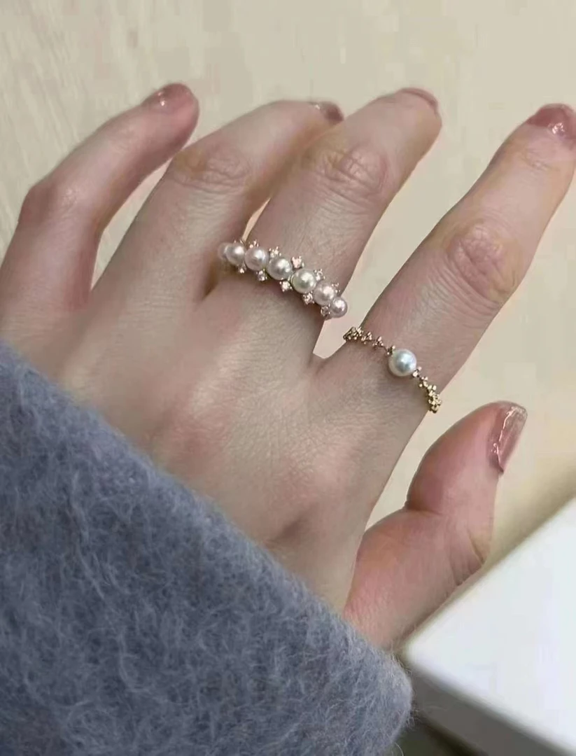 淡水珍珠戒指（直播间一物一拍)