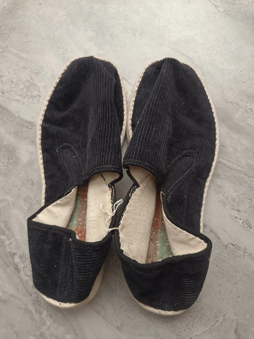 手工纳底千层底毛底布鞋