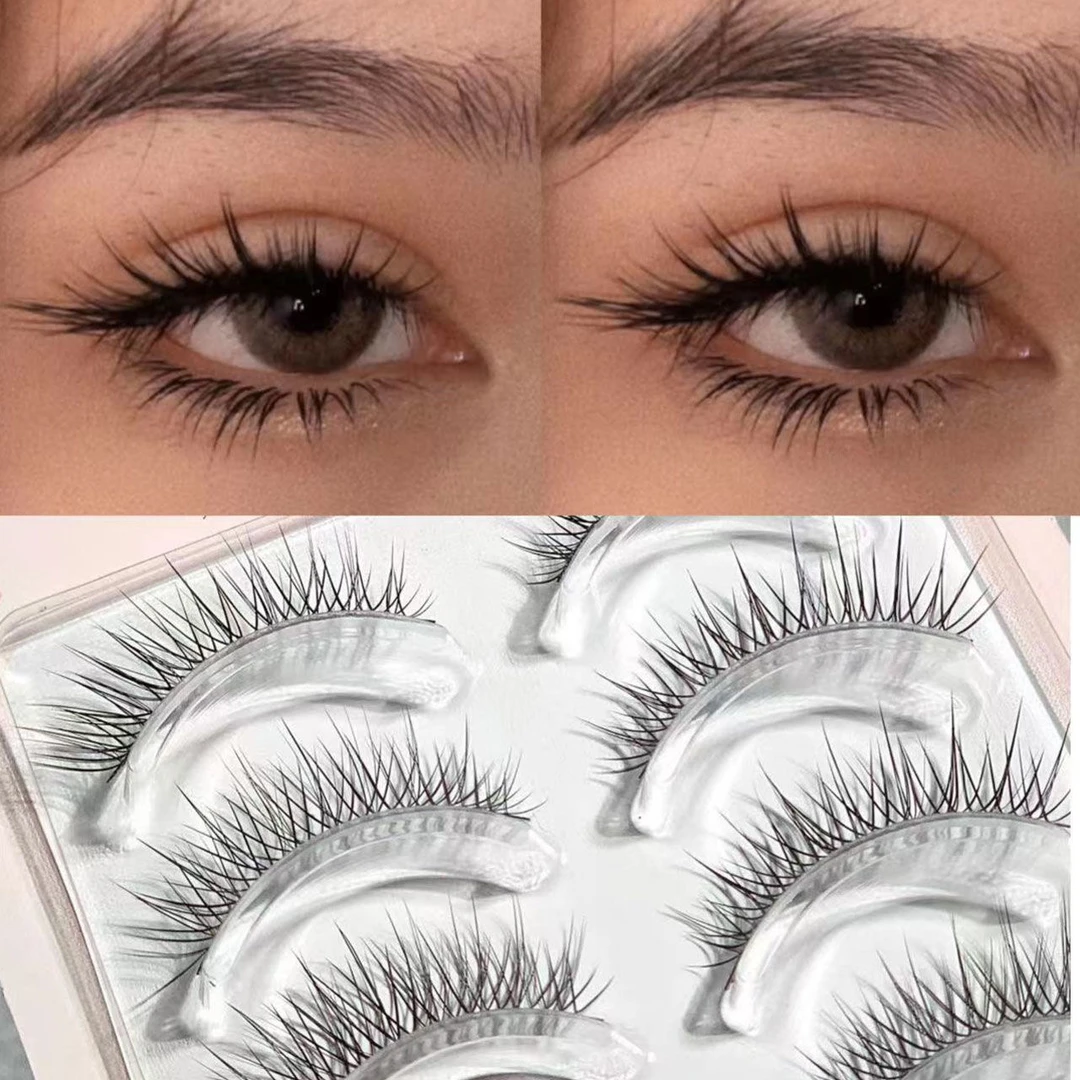 空气泰系假睫毛轻欧美风烟熏妆卷翘浓密整条一片式漫画款眼假睫毛